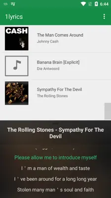 1lyrics android App screenshot 1